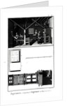 Interior of a Printing Works and Plan of a Press by Robert Benard