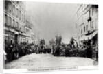 Barricade in the Rue de Flandre, during the Commune of Paris, 18th March 1871 by French Photographer