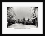 Barricade in the Rue de Flandre, during the Commune of Paris, 18th March 1871 by French Photographer