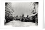 Barricade in the Rue de Flandre, during the Commune of Paris, 18th March 1871 by French Photographer