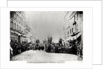 Barricade in the Rue de Flandre, during the Commune of Paris, 18th March 1871 by French Photographer