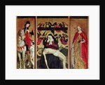 Triptych depicting Pieta between St. Martin and St. Catherine, 1475 by Ludovico Brea