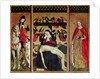 Triptych depicting Pieta between St. Martin and St. Catherine, 1475 by Ludovico Brea