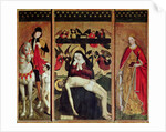 Triptych depicting Pieta between St. Martin and St. Catherine, 1475 by Ludovico Brea