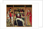 Triptych depicting Pieta between St. Martin and St. Catherine, 1475 by Ludovico Brea