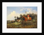 Hunting Scene by Bernard Edouard Swebach
