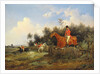 Hunting Scene by Bernard Edouard Swebach