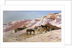 Bedouin Camp in the Dunes by Eugene Alexis Girardet