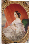 Empress Eugenie after a portrait by Francois Xavier Winterhalter by Jean Baptiste Ange Tissier