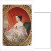 Empress Eugenie after a portrait by Francois Xavier Winterhalter by Jean Baptiste Ange Tissier