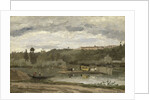 Ferry at Varenne-Saint-Hilaire, 1864 by Camille Pissarro