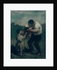 The Kiss, c.1845-48 by Honore Daumier