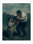 The Kiss, c.1845-48 by Honore Daumier