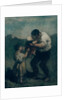 The Kiss, c.1845-48 by Honore Daumier