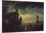 Evening Seascape by Claude Joseph Vernet
