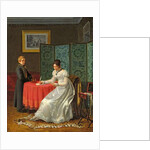 Woman Writing a Letter by Pierre Duval-Lecamus