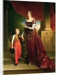 Marie Amelie de Bourbon Duchess of Orleans and her Son, Prince Ferdinand Duke of Chartres by Francois Pascal Simon Baron Gerard