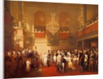 Wedding of Leopold I to Princess Louise of Orleans at Compiegne, 9th April 1832 by Joseph Desire Court