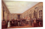 Alexandre Brongniart Presenting the Artists of the Sevres Workshop to Louis XVIII by Jean-Charles Develly