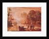 The Disembarkation of Warriors in a Port, possibly Aeneas in Latium, 1660-65 by Claude Lorrain