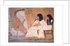 The deceased and his wife listening to a blind harpist by Egyptian 20th Dynasty