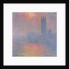 The Houses of Parliament, London, with the sun breaking through the fog, 1904 by Claude Monet