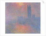 The Houses of Parliament, London, with the sun breaking through the fog, 1904 by Claude Monet