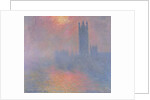 The Houses of Parliament, London, with the sun breaking through the fog, 1904 by Claude Monet