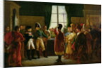 Alexander I Presenting the Kalmuks, Cossacks and Bashkirs to Napoleon I at Tilsit in July 1807, 1807-10 by Pierre-Nolasque Bergeret