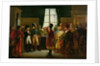 Alexander I Presenting the Kalmuks, Cossacks and Bashkirs to Napoleon I at Tilsit in July 1807, 1807-10 by Pierre-Nolasque Bergeret