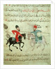 Two men duelling on horseback, from Old Cairo by School Islamic