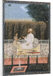 Couple on a Terrace in a Garden by Indian School