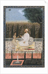 Couple on a Terrace in a Garden by Indian School