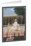 Couple on a Terrace in a Garden by Indian School