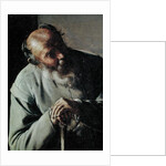 An Old Man, detail of the head, c.1618-19 by Georges de la Tour