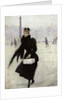Parisian woman in the Place de la Concorde, c.1890 by Jean Beraud