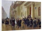 Leaving the Lycee Condorcet, 1903 by Jean Beraud