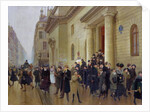 Leaving the Lycee Condorcet, 1903 by Jean Beraud
