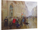 Leaving the Conservatoire, 1899 by Jean Beraud