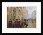 Leaving the Conservatoire, 1899 by Jean Beraud