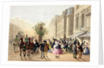 Boulevard des Italiens by Eugene Charles Francois Guerard