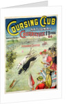 Poster advertising the opening of the Coursing Club at Courbevoie by French School