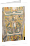 Interior of the coffin of Imenemipet depicting the wedjat eye and a woman with raised arms, 21st-22nd Dynasty by Third Intermediate Period Egyptian