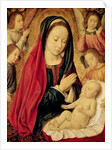 The Virgin and Child Adored by Angels by Master of Moulins