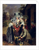 A Peddler Selling Scarves to Women from Troyes by Henri Valton