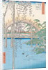The Bridge with Wisteria or Kameido Tenjin Keidai by Ando or Utagawa Hiroshige