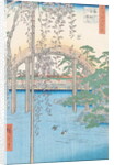 The Bridge with Wisteria or Kameido Tenjin Keidai by Ando or Utagawa Hiroshige