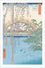 The Bridge with Wisteria or Kameido Tenjin Keidai by Ando or Utagawa Hiroshige