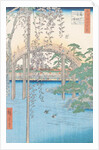 The Bridge with Wisteria or Kameido Tenjin Keidai by Ando or Utagawa Hiroshige