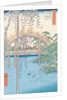 The Bridge with Wisteria or Kameido Tenjin Keidai by Ando or Utagawa Hiroshige